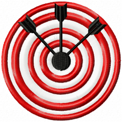 Dart Board Embroidery Design 2